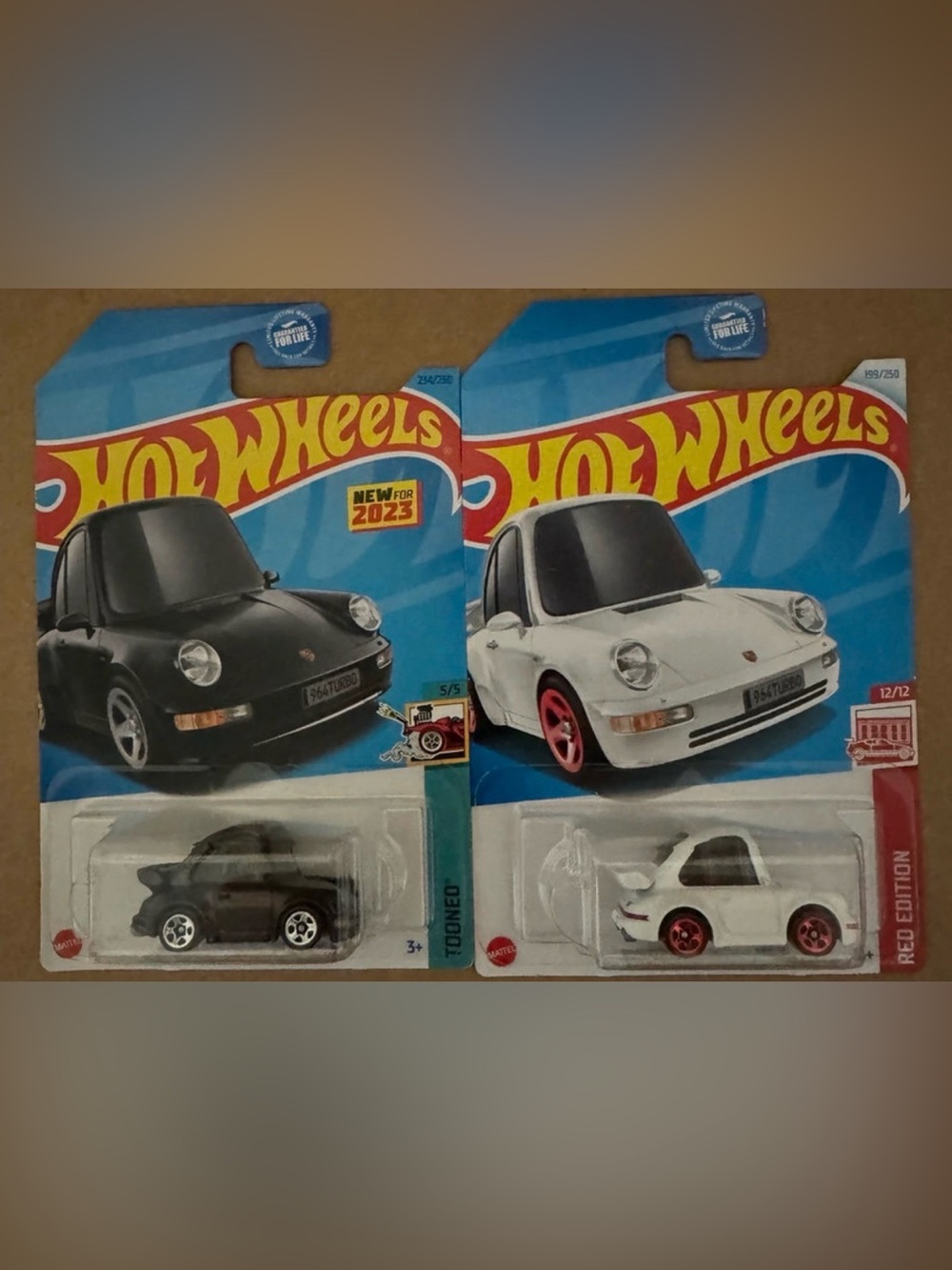 Hot Wheels Porsche 911 Turbo 3.6 (964) Lot of 2
